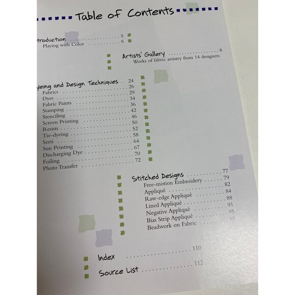 Book Color and Design on Fabric by Singer - Picture 4 of 7